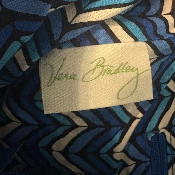 Vera Bradley Blue Bayou Crossbody Purse Double Front Zippers - Picture 3 of 10